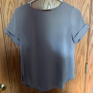 BKE Red Satin Blouse